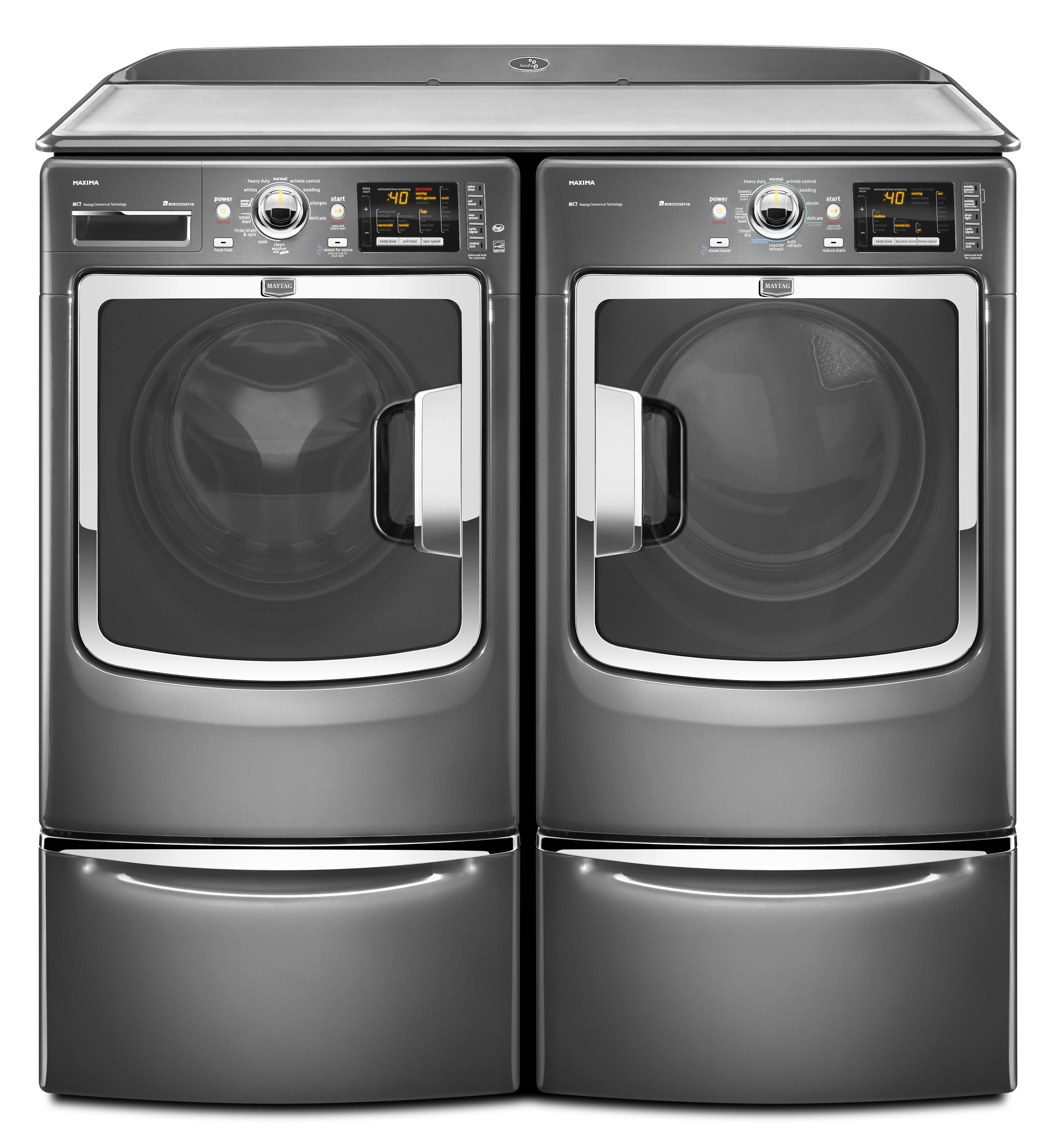 Maytag 7.4 Cu. Ft. Maxima® HighEfficiency Gas Steam Dryer Westrich Furniture & Appliances